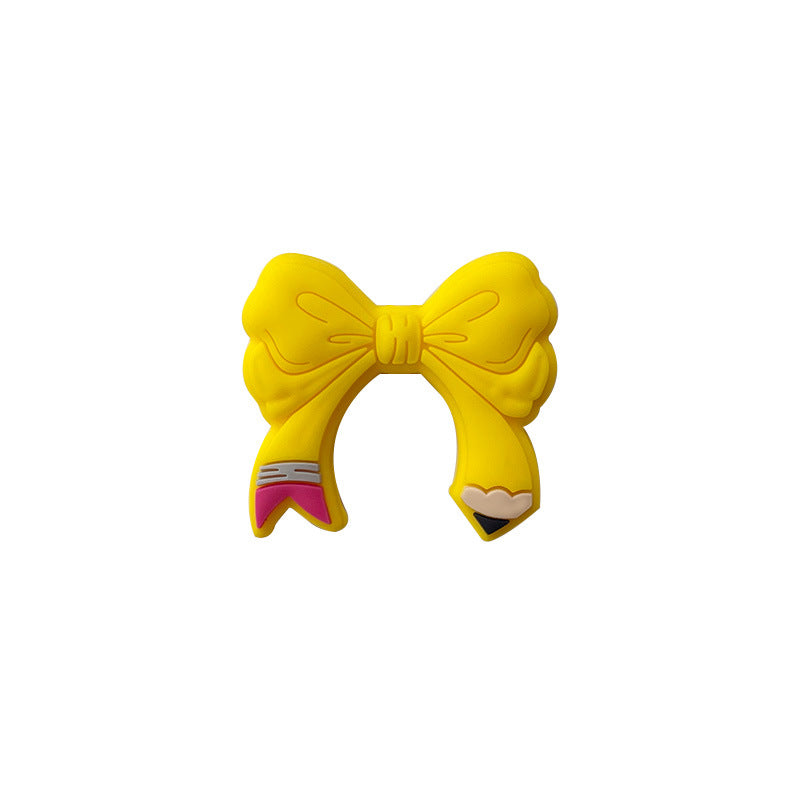Wholesale 20pcs direct focus silicone beads bow loose beads beaded jewelry accessories